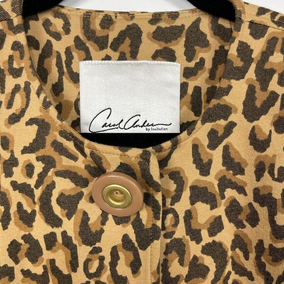 CAbi Carol Anderson Leopard Print Estate Jacket SZ XS - Picture 4 of 10